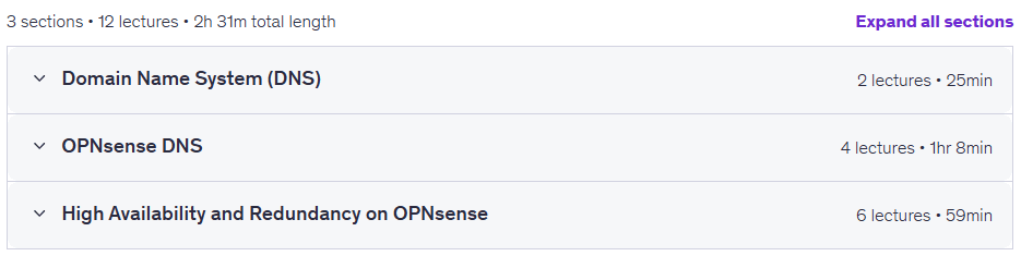 موضوعات الدورة · دورة OPNsense الرسمية: DNS و High Availability 2026-4