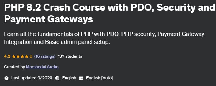 Pictures · Udemy — PHP 8.2 Crash Course with PDO, Security and Payment Gateways 2023-9