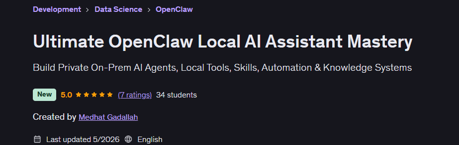 تصاویر · آخری OpenClaw مقامی AI ماسٹر ماسٹر 2026-5