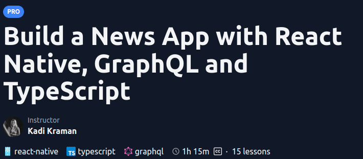 Pictures · Egghead — Build a News App with React Native, GraphQL and TypeScript 2022-6