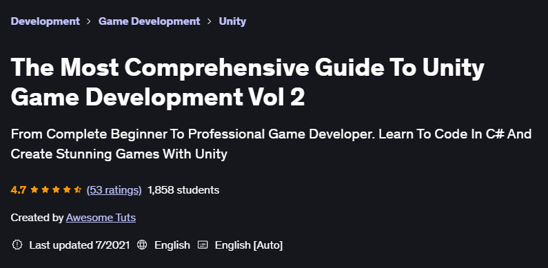 Pictures · The Most Comprehensive Guide To Unity Game Development Vol 2 2021-6