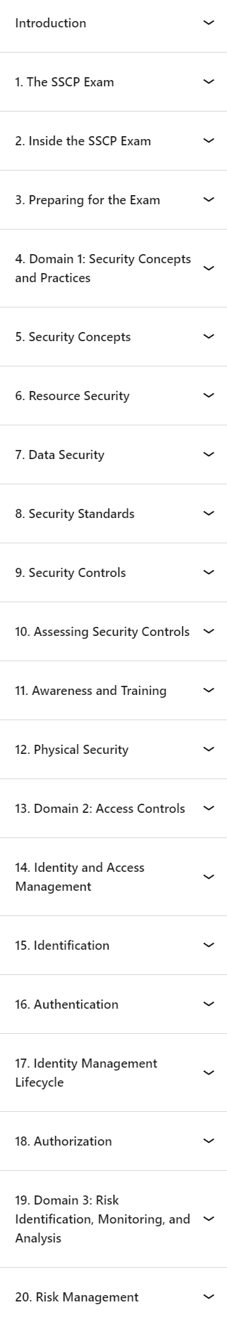 Course topics · ISC2 Systems Security Certified Practitioner (SSCP) (2024) Cert Prep 2024-12