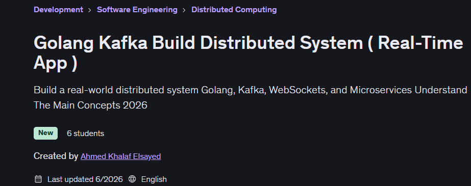 Bilder · Golang Kafka Build Distributed System (Real-Time App) 2026-6
