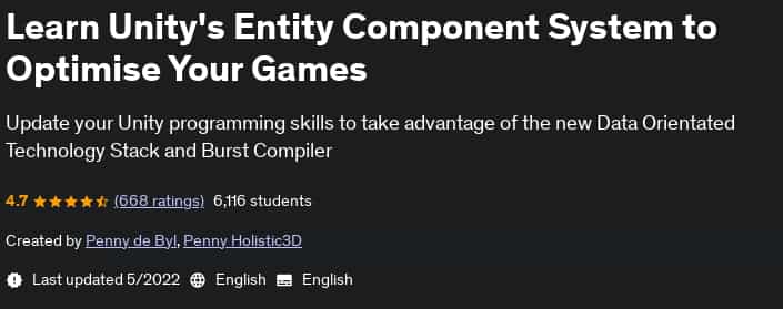 Pictures · Udemy — Learn Unity’s Entity Component System to Optimise Your Games 2022-5