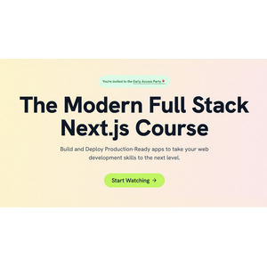 Nextjscourse – The Modern Full Stack Next.js Course 2025-5