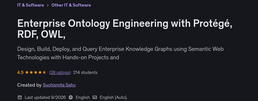 تصاویر · Enterprise Ontology انجینئرنگ Protégé، RDF، OWL، 2026-9