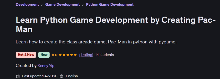 Pictures · Udemy — Learn Python Game Development by Creating Pac-Man 2026-4