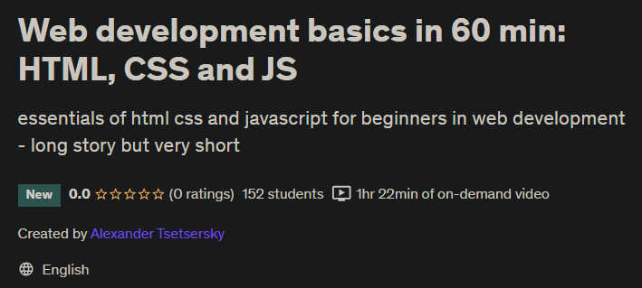 Pictures · Udemy — Web development basics in 60 min: HTML, CSS and JS 2024-8