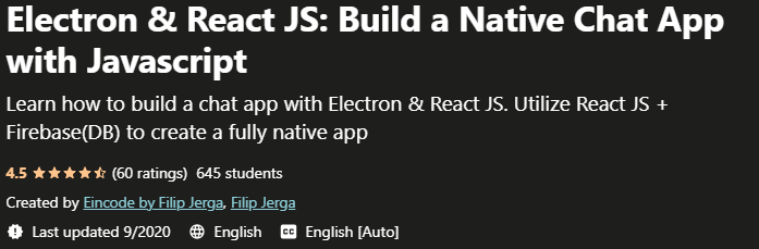 Pictures · Udemy — Electron & React JS: Build a Native Chat App with Javascript 2020-9