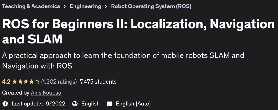 Pictures · Udemy — ROS for Beginners II: Localization, Navigation and SLAM 2020-11