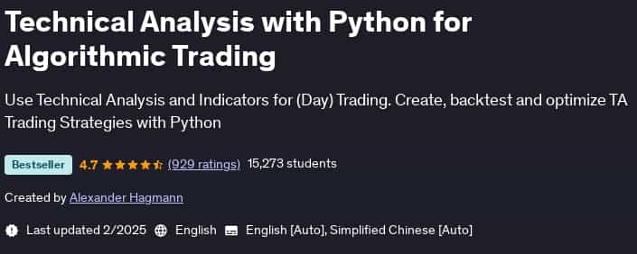 Pictures · Udemy — Technical Analysis with Python for Algorithmic Trading 2025-2