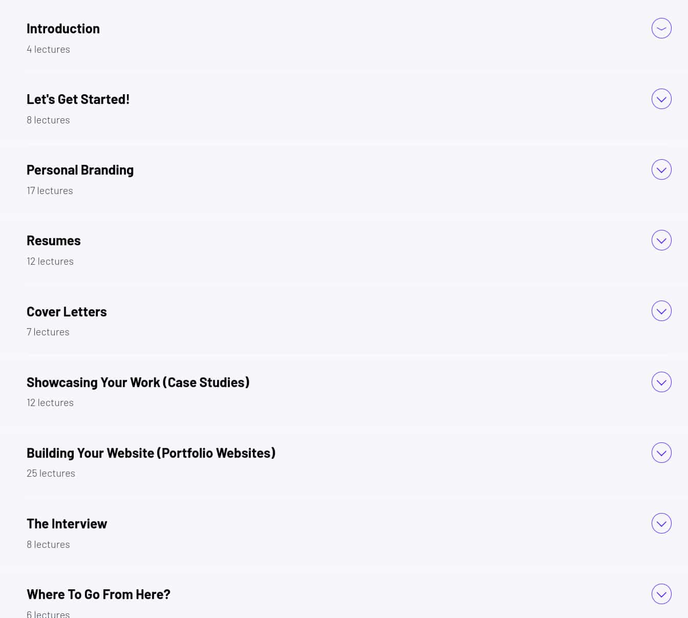 Course topics · ZeroToMastery – The Complete Career Toolkit: Personal Branding, Resume Building + more 2025-4