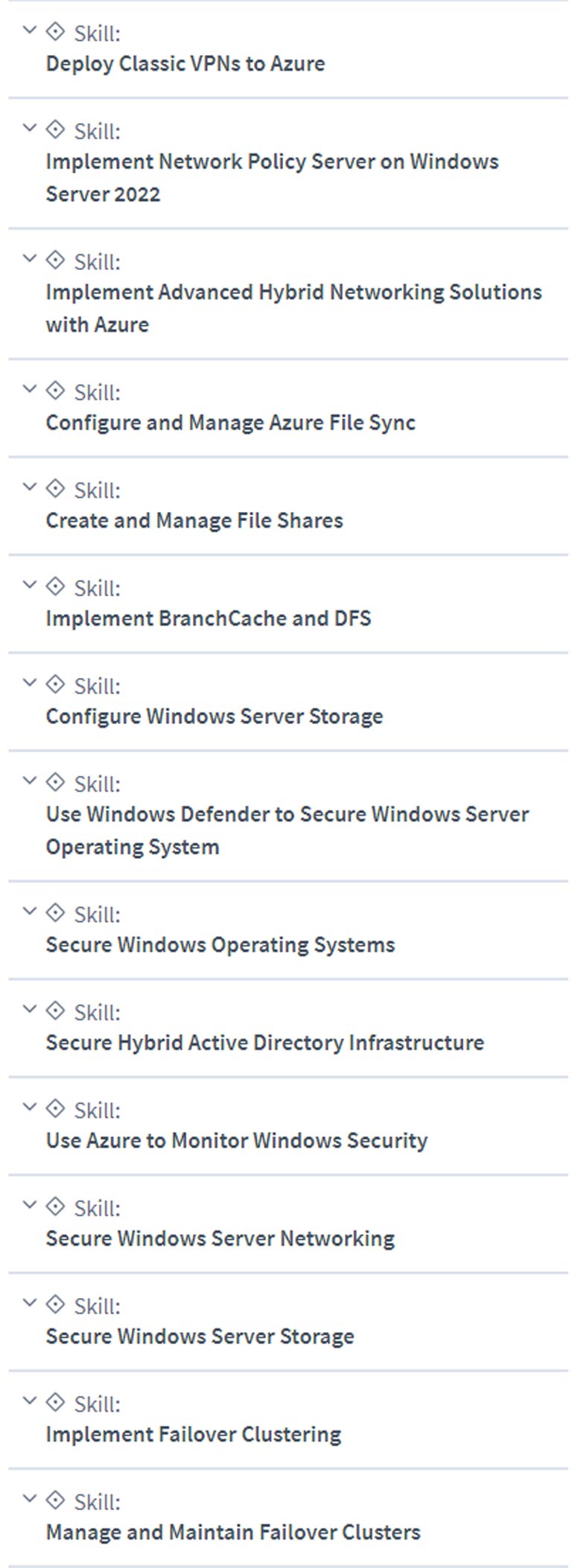 Course topics · CBTNuggets — Windows Server Hybrid Administrator Associate Certification Training 2022-8