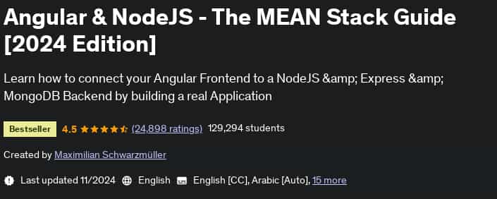 Pictures · Angular & NodeJS – The MEAN Stack Guide [2024 Edition] 2024-11