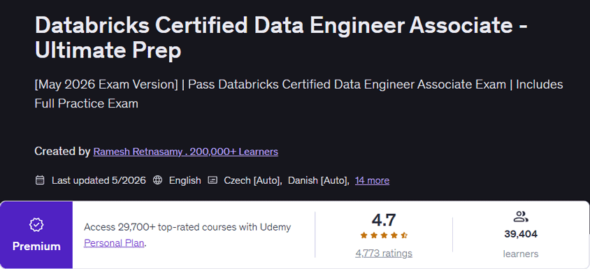 تصاویر · Databricks Certified Data Engineer Associate – Ultimate Prep کے مترادفات 2026-5