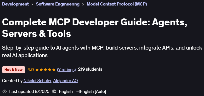 Bilder · Vollständige MCP Developer Guide: Agent, Server & Tools 2025-6