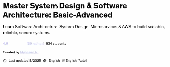 Pictures · Udemy — Master System Design & Software Architecture: Basic-Advanced 2025-8