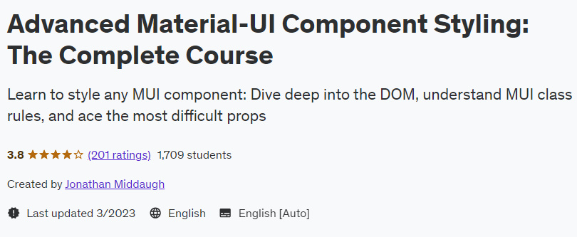 Pictures · Advanced Material-UI Component Styling: The Complete Course 2022-9
