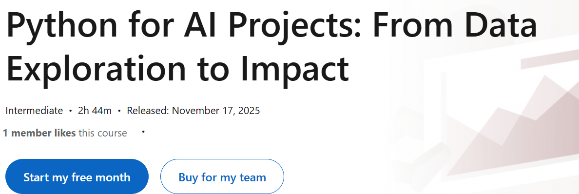 Pictures · LinkedIn — Python for AI Projects: From Data Exploration to Impact 2025-11