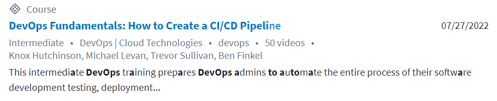 Pictures · CBTNuggets — DevOps Fundamentals: How to Create a CI/CD Pipeline Online Training 2022-7