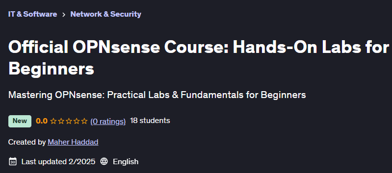 Pictures · Official OPNsense Course: Hands-On Labs for Beginners 2025-2