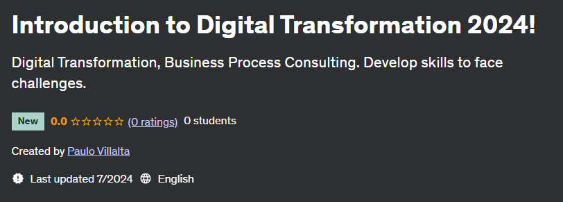 Pictures · Introduction to Digital Transformation 2024! 2024-7