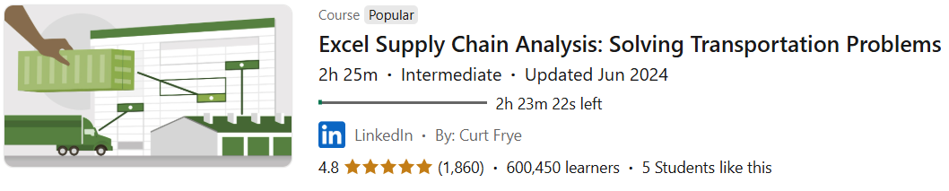 Pictures · LinkedIn — Excel Supply Chain Analysis: Solving Transportation Problems 2020-11