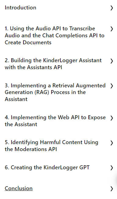 Course topics · LinkedIn — Hands-On OpenAI API: Building a Real-World Solution 2024-3