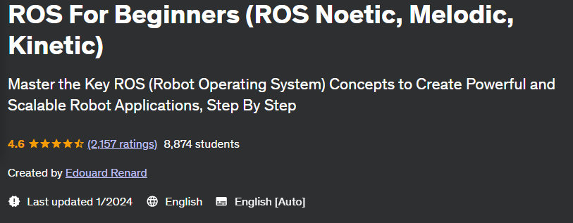Pictures · Udemy — ROS For Beginners (ROS Noetic, Melodic, Kinetic) 2024-1