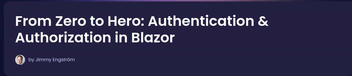 Bilder · Dometrain – Von Zero zu Hero: Authentication & Authorization in Blazor 2025-3