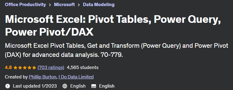 Pictures · Udemy — Microsoft Excel: Pivot Tables, Power Query, Power Pivot/DAX 2023-1