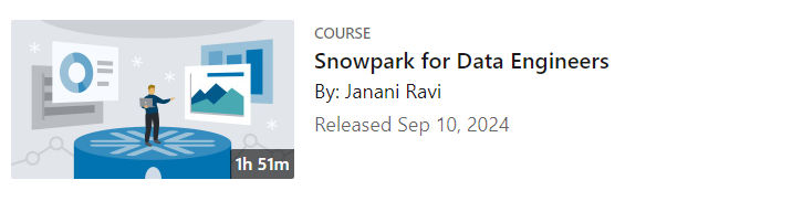 Pictures · LinkedIn — Snowpark for Data Engineers 2024-9