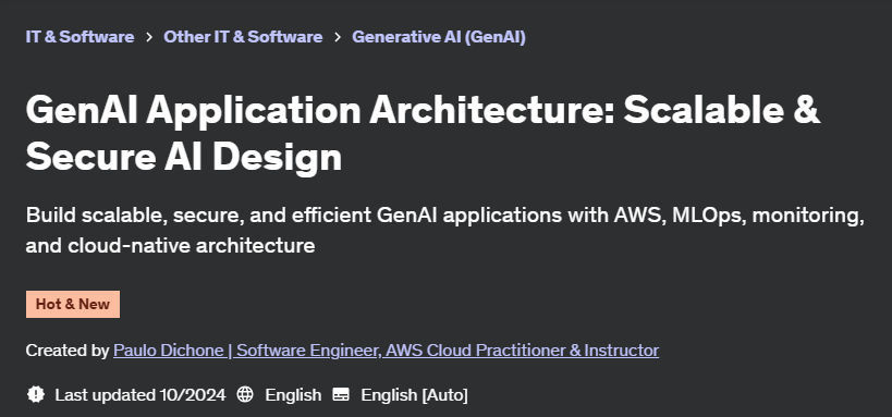 Pictures · Udemy — GenAI Application Architecture: Scalable & Secure AI Design 2024-9