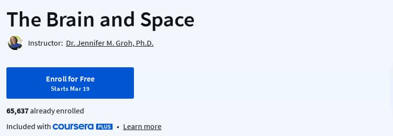 Pictures · Coursera — The Brain and Space 2025-3