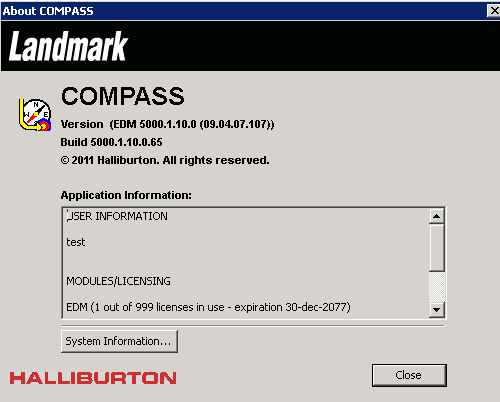 Pictures · Halliburton Landmark Engineer’s Desktop (EDT) v17.1.100 build 5000.17.0
