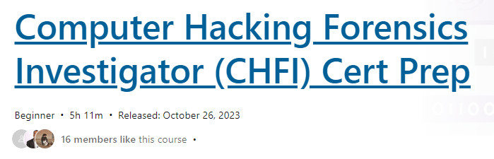 Pictures · LinkedIn — Computer Hacking Forensics Investigator (CHFI) Cert Prep 2023-10