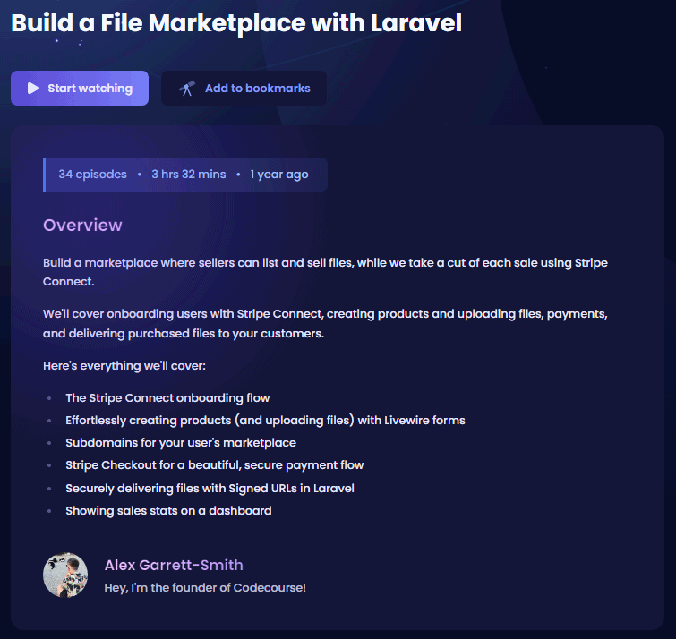 Pictures · CodeSource — CodeCourse – Build a File Marketplace with Laravel 2024-1