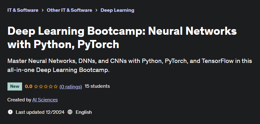 Pictures · Udemy — Deep Learning Bootcamp: Neural Networks with Python, PyTorch 2024-12