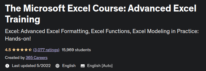 Pictures · Udemy — The Microsoft Excel Course: Advanced Excel Training 2022-5