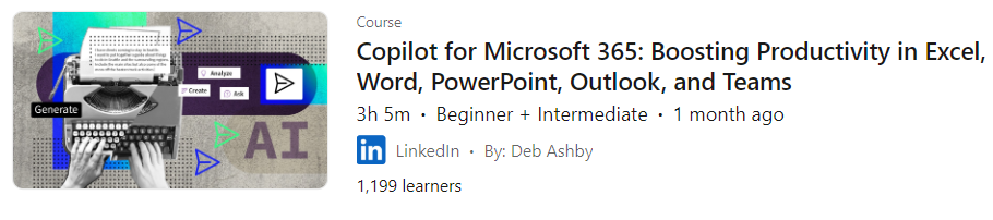 Pictures · LinkedIn — Copilot for Microsoft 365: Boosting Productivity in Excel, Word, PowerPoint, Outlook, and Teams 2024-10