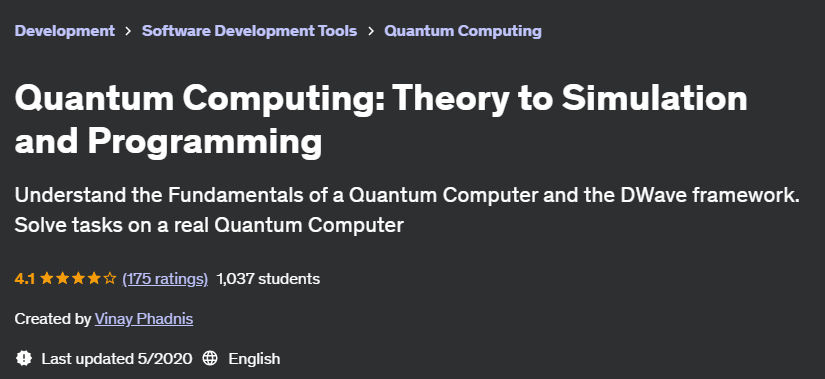 Pictures · Udemy — Quantum Computing: Theory to Simulation and Programming 2020-5