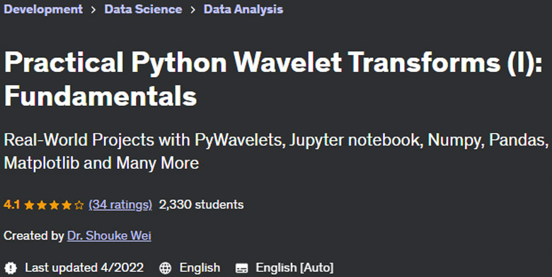 Pictures · Udemy — Practical Python Wavelet Transforms (I): Fundamentals 2022-3