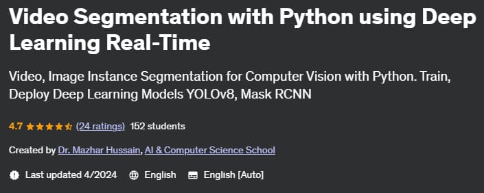 Pictures · Udemy — Video Segmentation with Python using Deep Learning Real-Time 2024-2