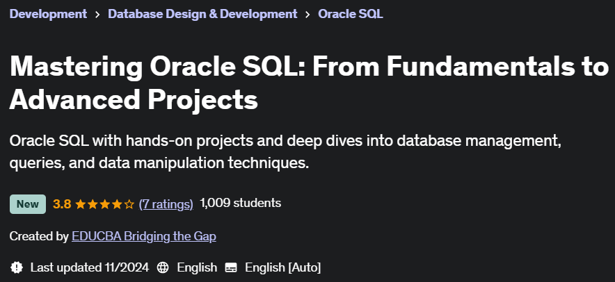Pictures · Udemy — Mastering Oracle SQL: From Fundamentals to Advanced Projects 2024-11