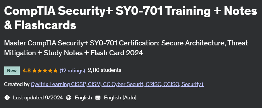 Pictures · Udemy — CompTIA Security+ SY0-701 Training + Notes & Flashcards 2024-8