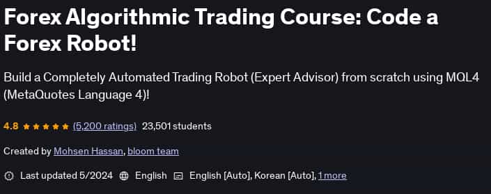 Pictures · Udemy — Forex Algorithmic Trading Course: Code a Forex Robot! 2024-5