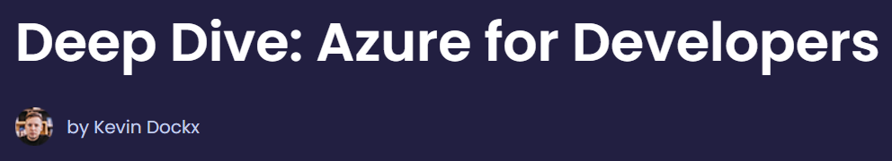 Pictures · Dometrain — Deep Dive: Azure for Developers 2025-1