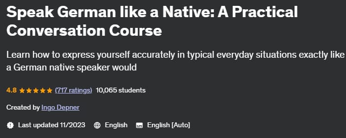Pictures · Udemy — Speak German like a Native: A Practical Conversation Course 2021-2