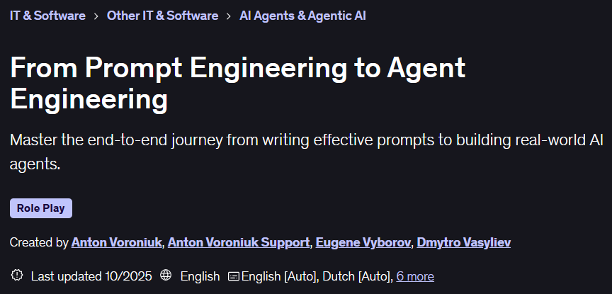 Pictures · From Prompt Engineering to Agent Engineering 2025-4