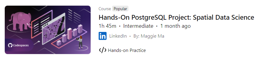 Pictures · LinkedIn — Hands-On PostgreSQL Project: Spatial Data Science 2024-11
